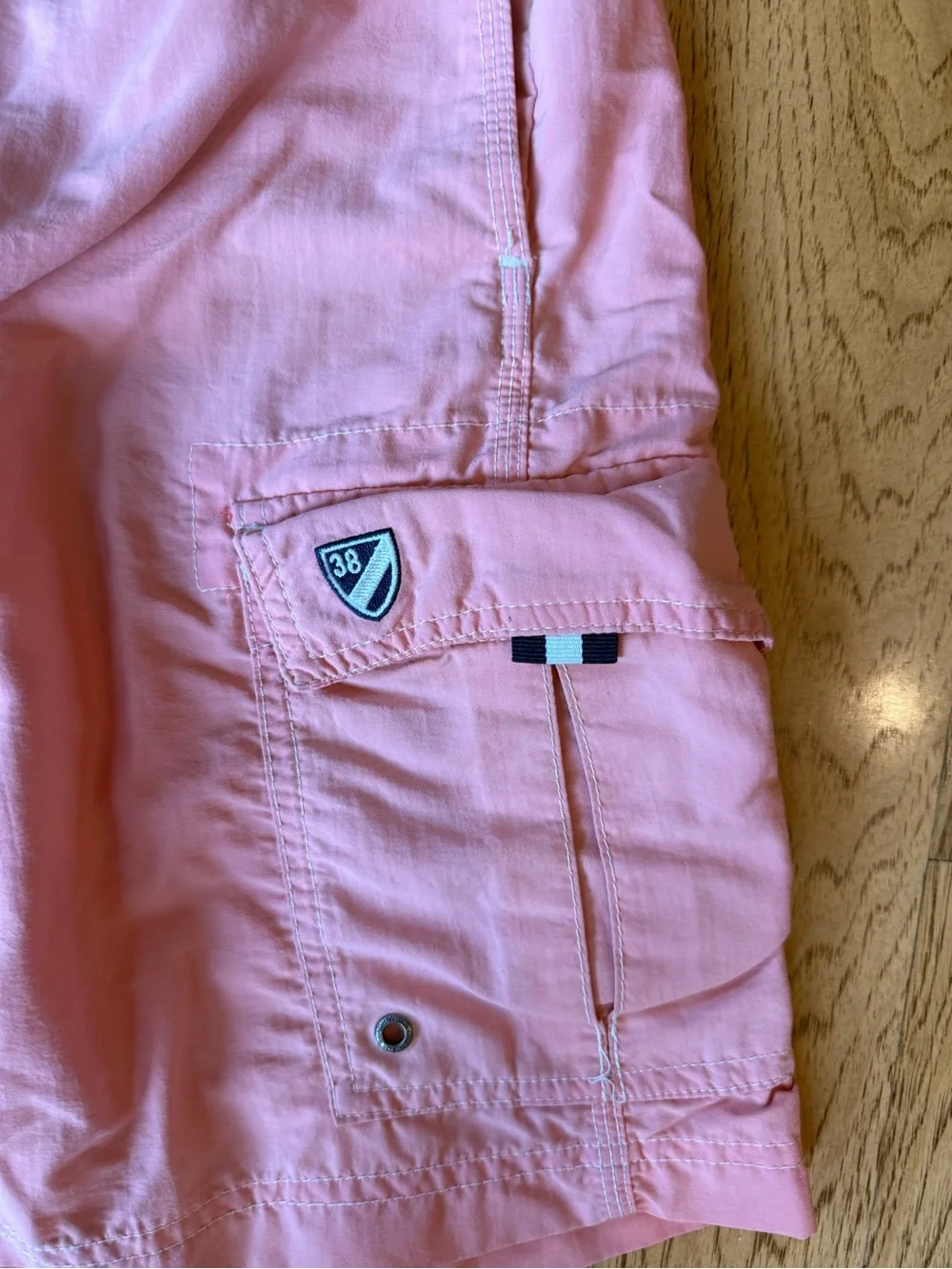 Men's Pink Swim Shorts - Classic Drawstring Beach Trunks